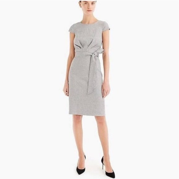 J. Crew Dresses & Skirts - NWT J. Crew Houndstooth Tie Front Dress Size 8